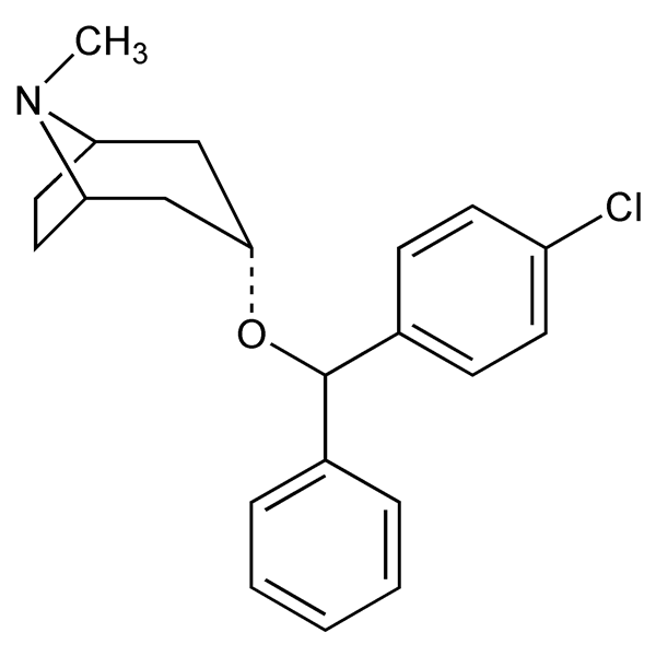 Graphical representation of Clobenztropine