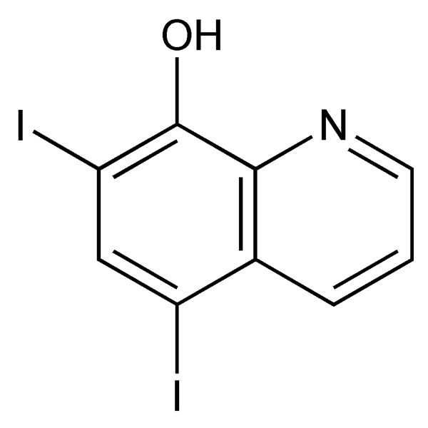 Graphical representation of Iodoquinol