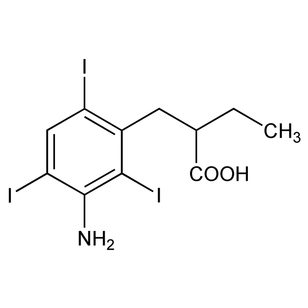 Graphical representation of Iopanoic Acid