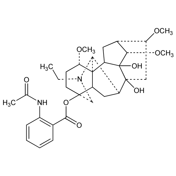 Graphical representation of Lappaconitine