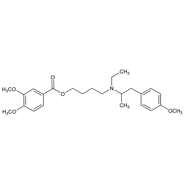 Graphical representation of Mebeverine