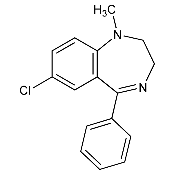 Graphical representation of Medazepam