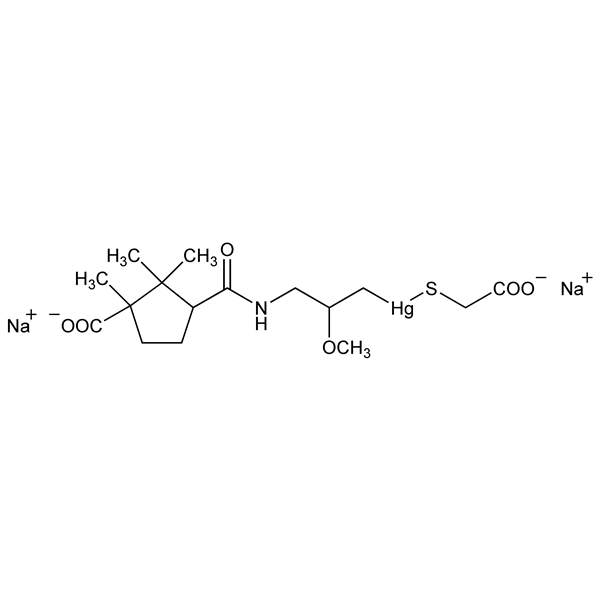 Graphical representation of Mercaptomerin Sodium