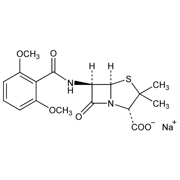 Graphical representation of Methicillin Sodium