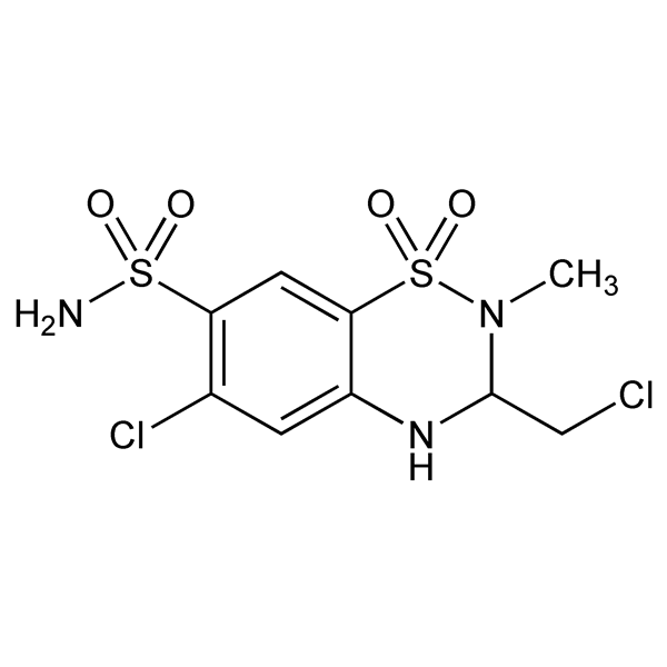 Graphical representation of Methyclothiazide