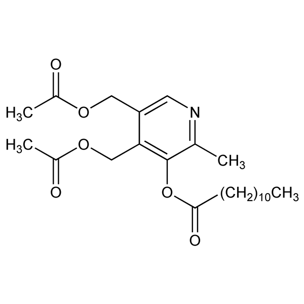 Graphical representation of 3-O-Lauroylpyridoxol Diacetate