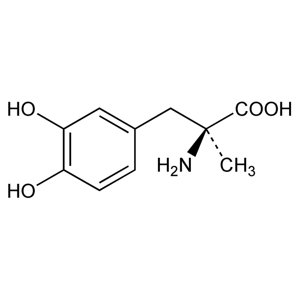 Graphical representation of Methyldopa