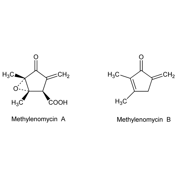 Graphical representation of Methylenomycins