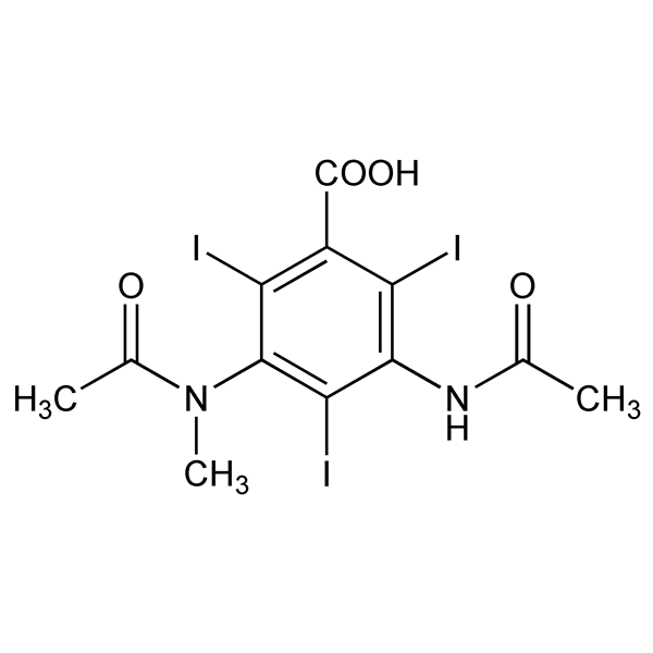 Graphical representation of Metrizoic Acid