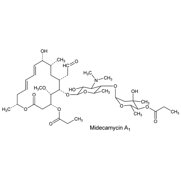 Graphical representation of Midecamycins