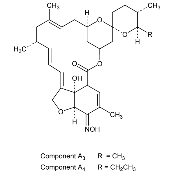 Graphical representation of Milbemycin Oxime