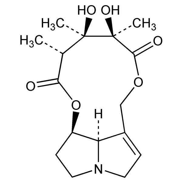 Graphical representation of Monocrotaline