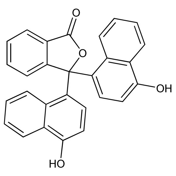 Graphical representation of α-Naphtholphthalein