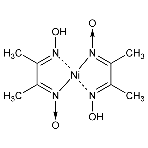 Graphical representation of Nickel Dimethylglyoxime