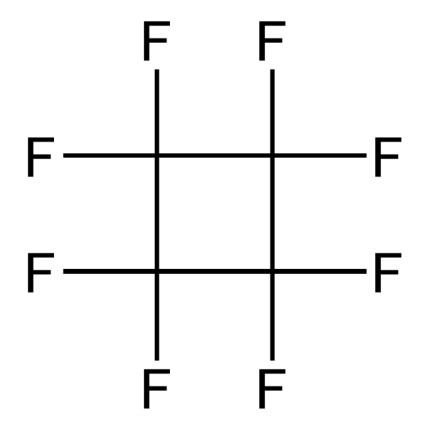 Graphical representation of Octafluorocyclobutane