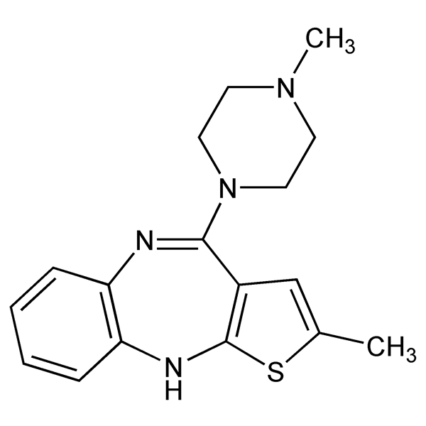 Graphical representation of Olanzapine