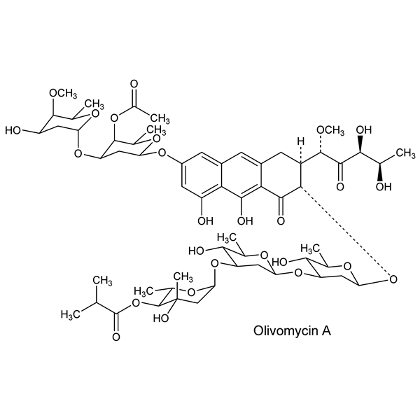 Graphical representation of Olivomycins