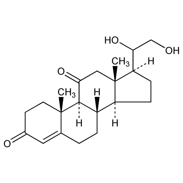 Graphical representation of 4-Pregnene-20,21-diol-3,11-dione