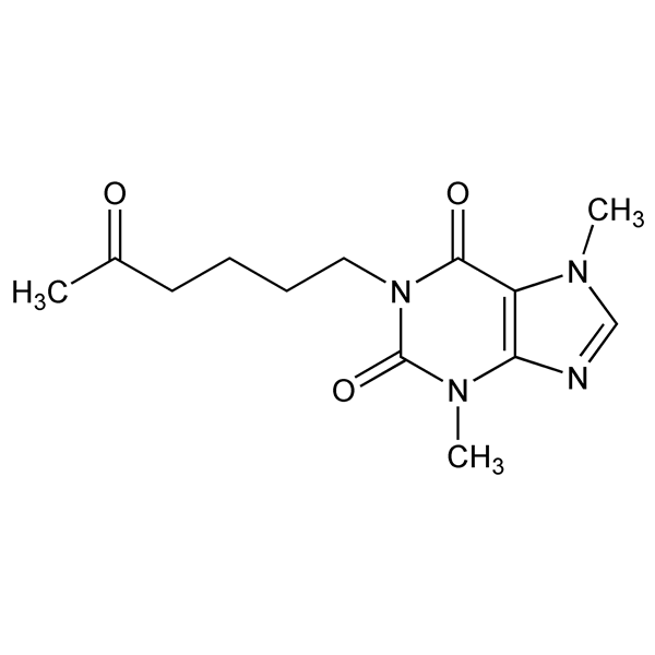 Graphical representation of Pentoxifylline