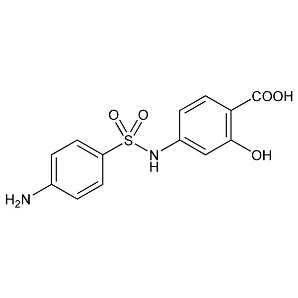 Graphical representation of 4-Sulfanilamidosalicylic Acid