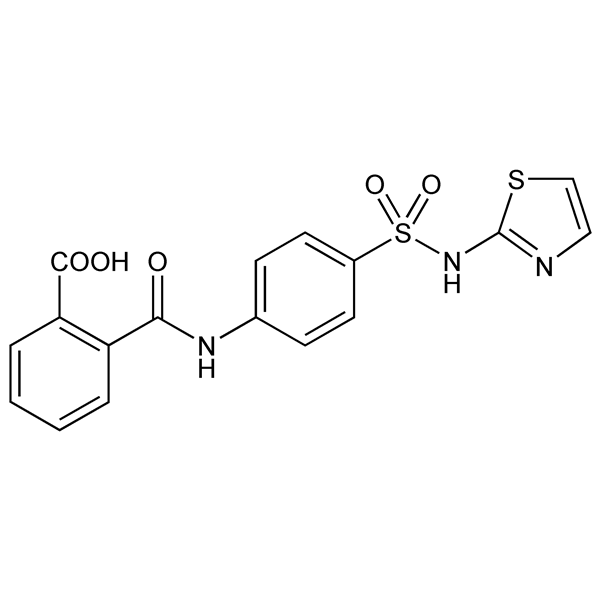 Graphical representation of Phthalylsulfathiazole