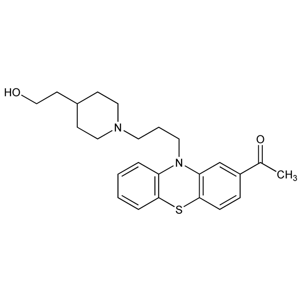 Graphical representation of Piperacetazine