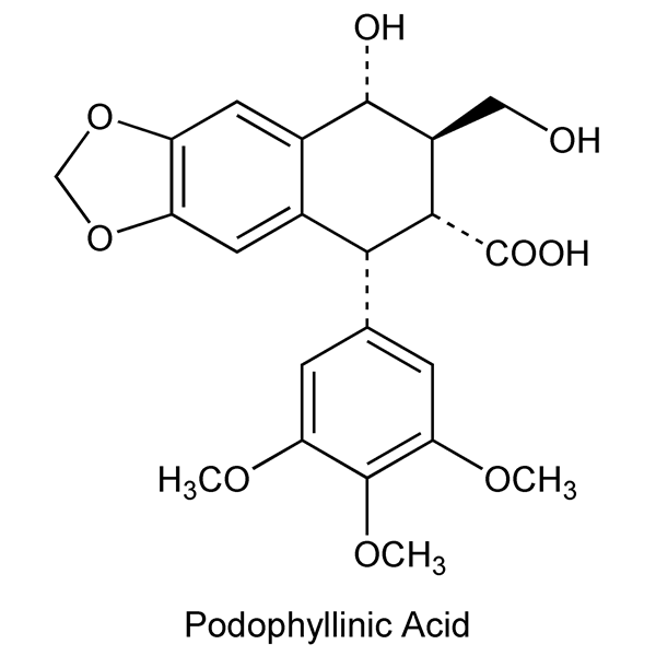 Graphical representation of Podophyllic Acids