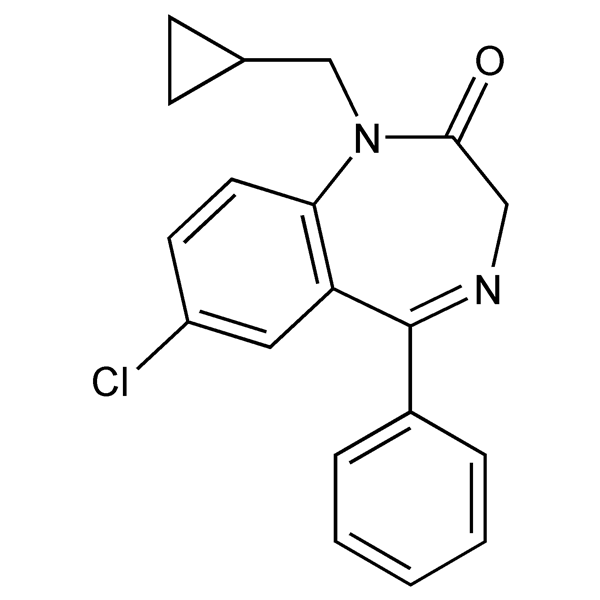 Graphical representation of Prazepam