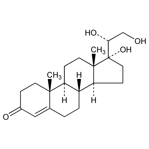 Graphical representation of 4-Pregnene-17α,20β,21-triol-3-one