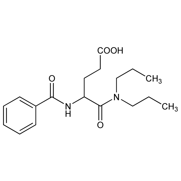 Graphical representation of Proglumide