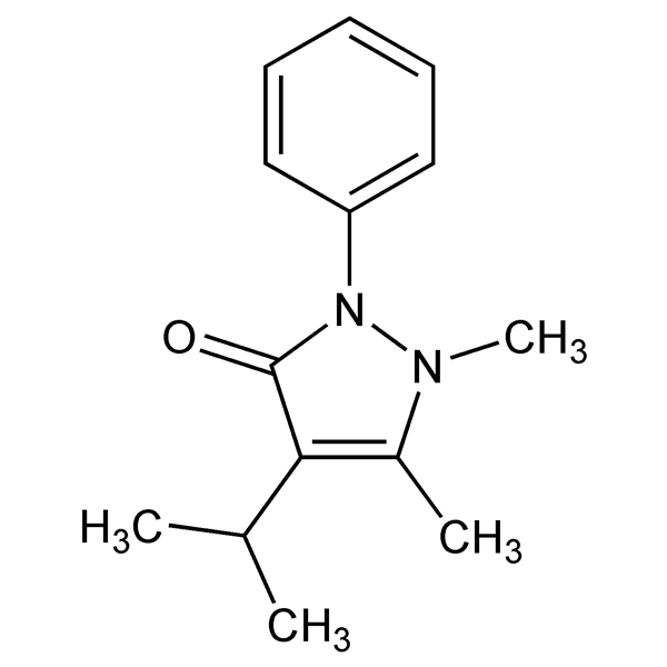 Graphical representation of Propyphenazone