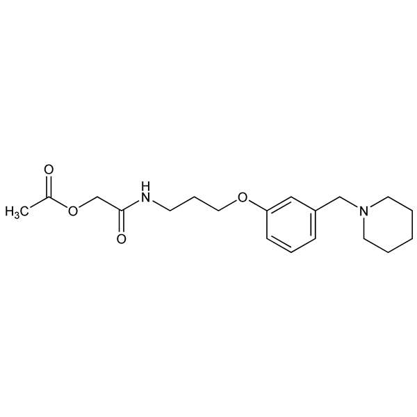 Graphical representation of Roxatidine Acetate