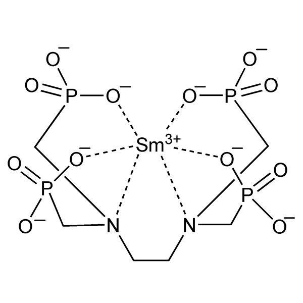 Graphical representation of Samarium Sm 153 Lexidronam