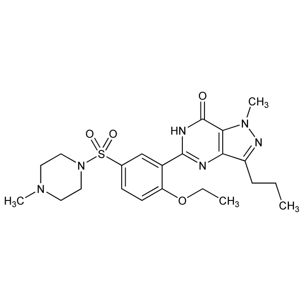 Graphical representation of Sildenafil