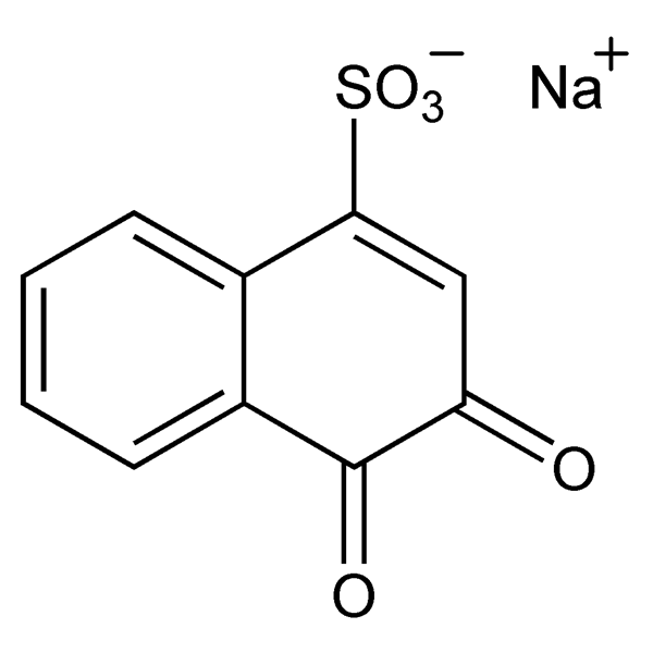 Graphical representation of Sodium β-Naphthoquinone-4-sulfonate