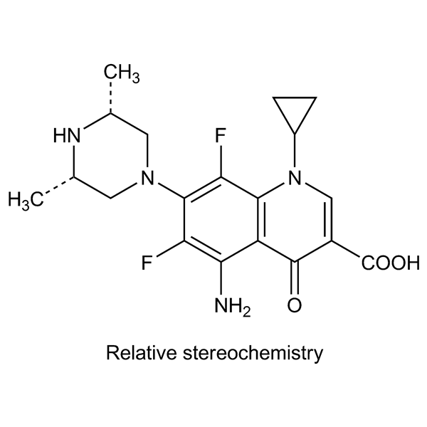 Graphical representation of Sparfloxacin