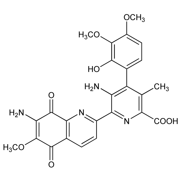 Graphical representation of Streptonigrin