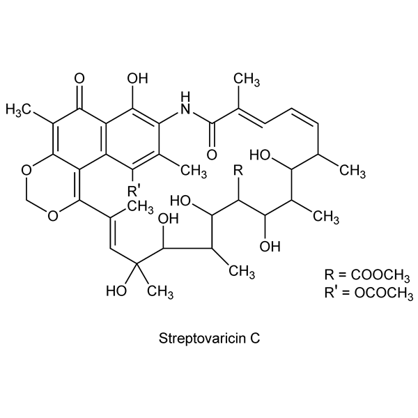 Graphical representation of Streptovaricin