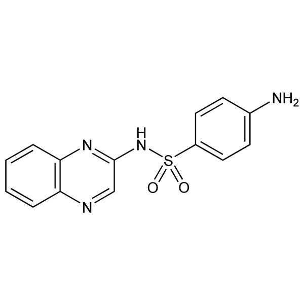 Graphical representation of Sulfaquinoxaline