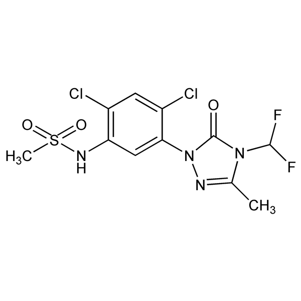 Graphical representation of Sulfentrazone