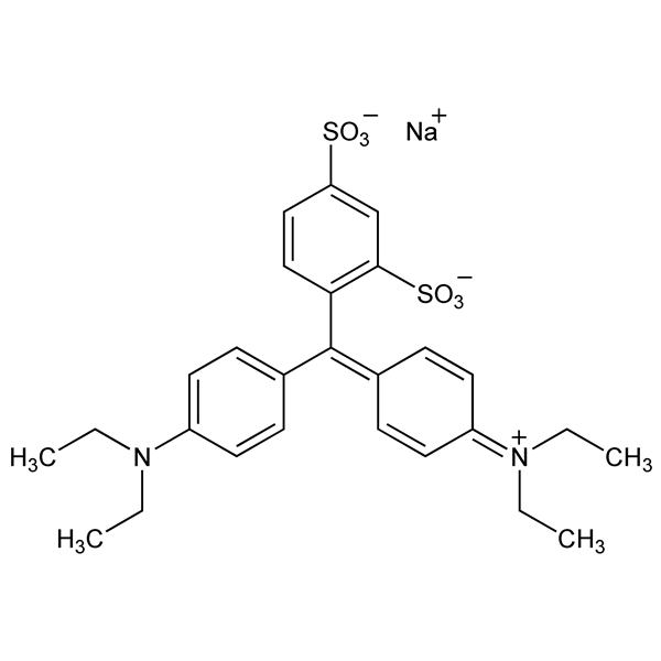 Graphical representation of Sulphan Blue