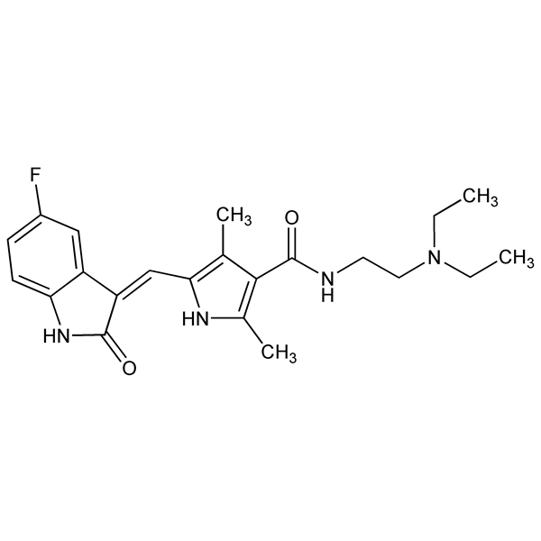 Graphical representation of Sunitinib