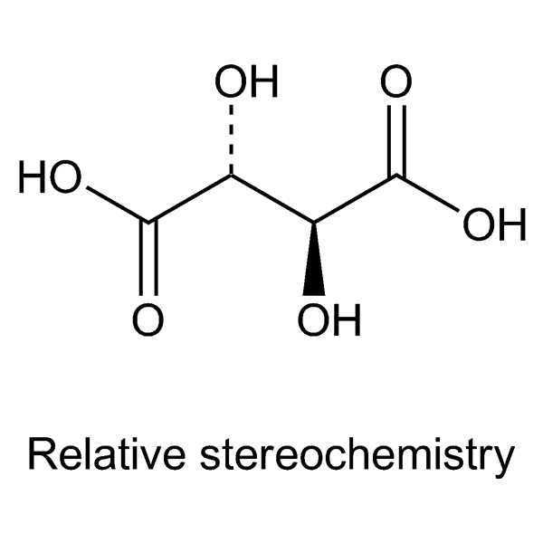 Graphical representation of meso-Tartaric Acid