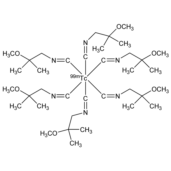 Graphical representation of Technetium Tc 99m Sestamibi