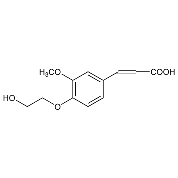 Graphical representation of Cinametic Acid