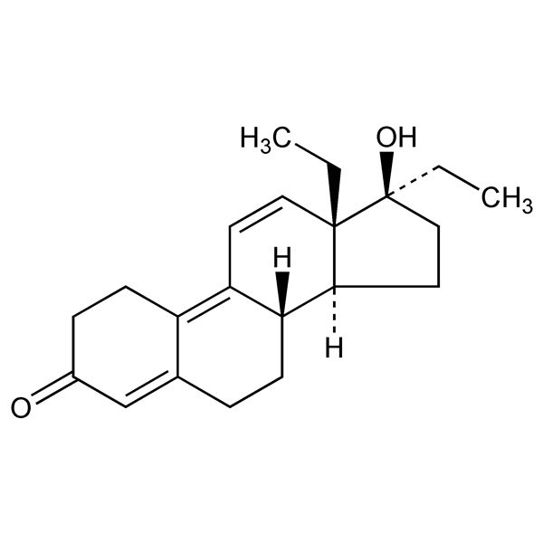 Graphical representation of Tetrahydrogestrinone