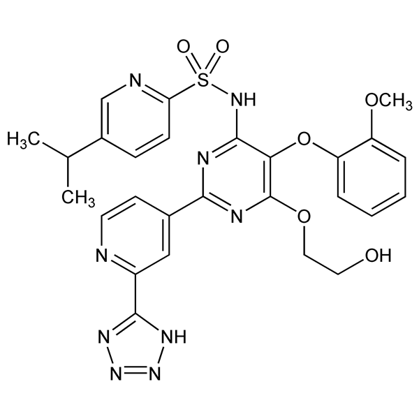 Graphical representation of Tezosentan