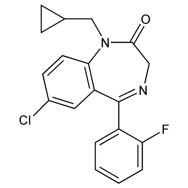 Graphical representation of Flutoprazepam