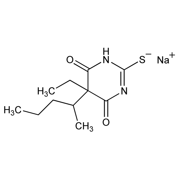 Graphical representation of Thiopental Sodium