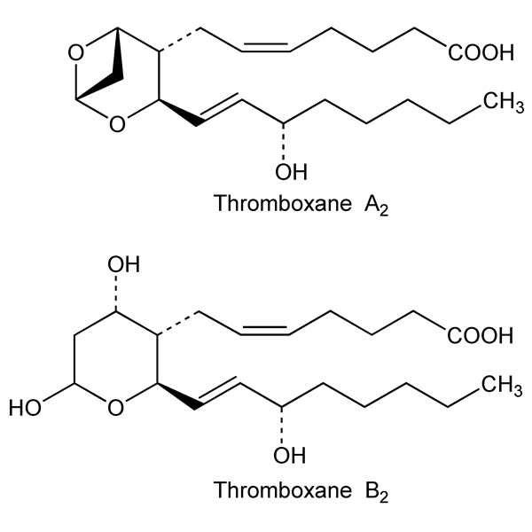 Graphical representation of Thromboxanes